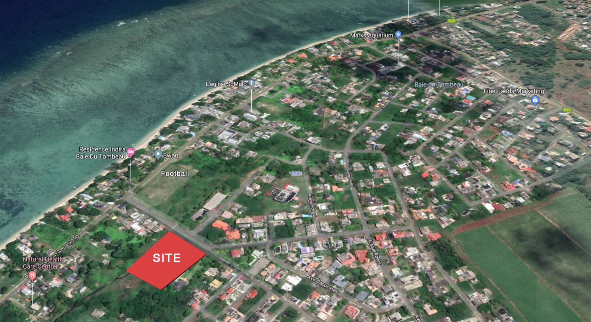 Terrain résidentiel de 7542 m2 en vente à Tombeau Bay, nord, île Maurice – LexpressProperty.com | 243398 | Ref01
