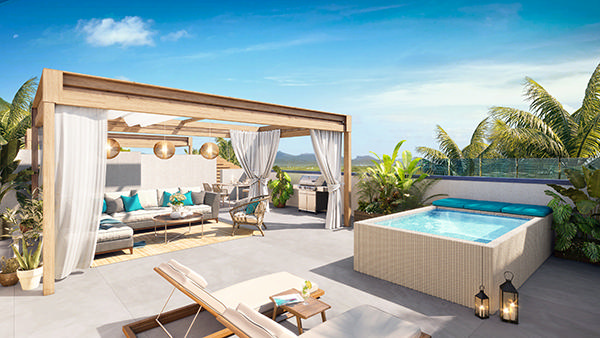 Penthouse of 2 bedrooms for sale in Péreybère, north, Mauritius – LexpressProperty.com | 329936 | Ref01