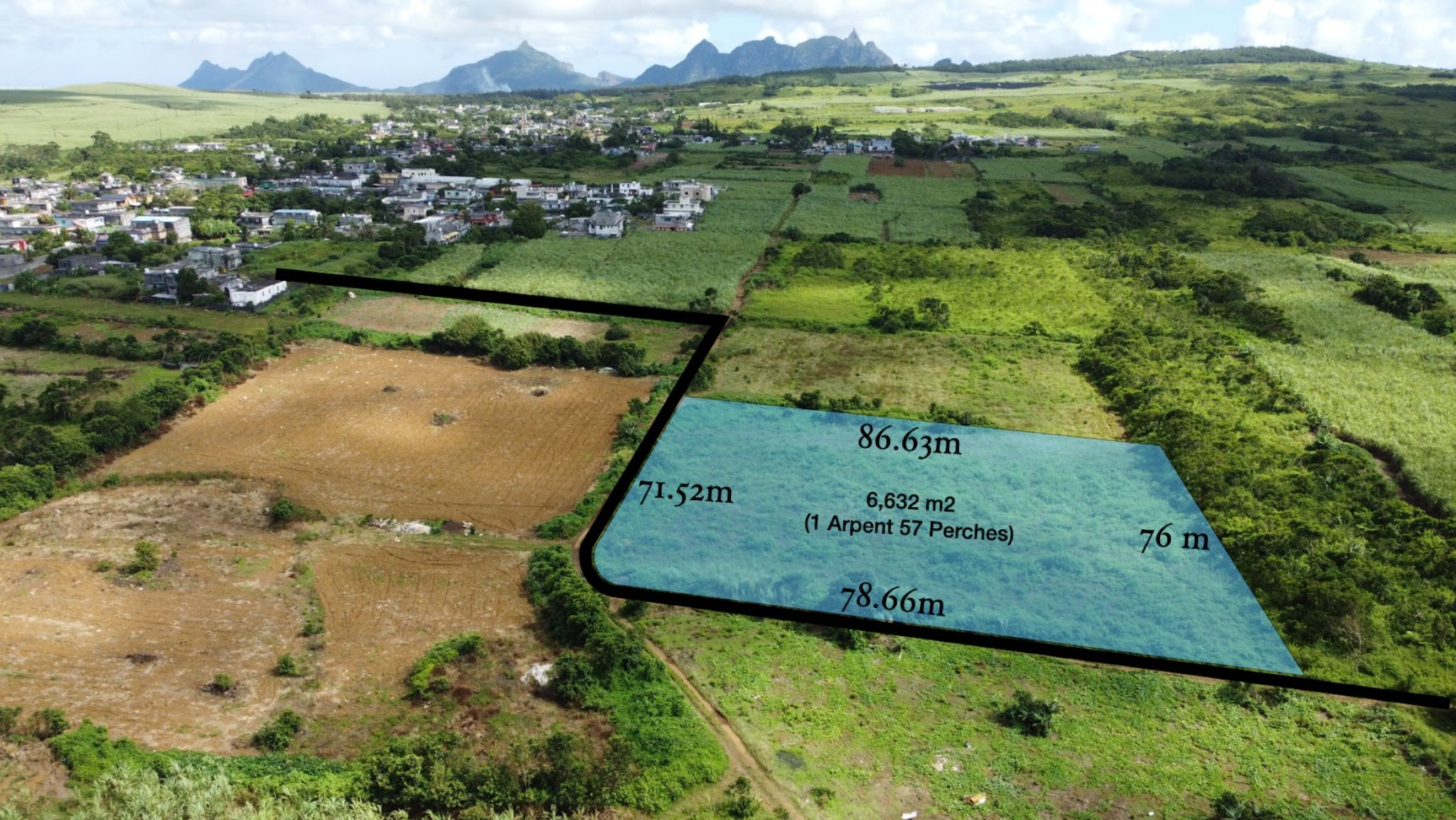 Agricultural land of 6632 m2 for sale in Quartier Militaire, center, Mauritius – LexpressProperty.com | 405789 | Ref01
