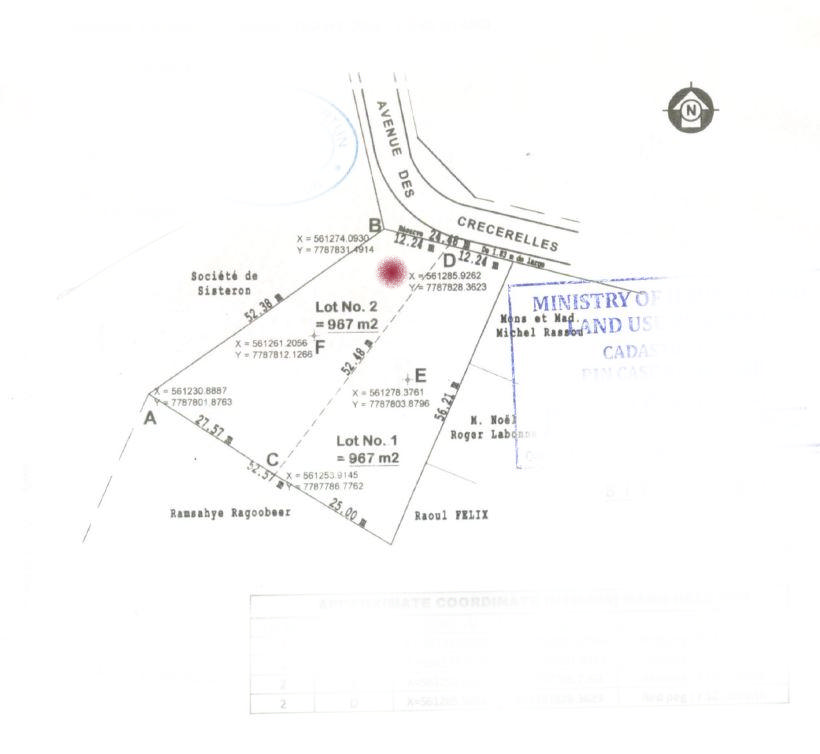 Terrain résidentiel de 967 m2 en vente à Péreybère, nord, île Maurice – LexpressProperty.com | 515765 | Ref01