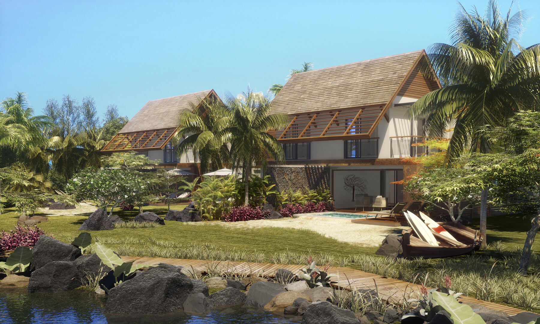 Townhouse / Duplex 3 Chambre(s) en vente à Pointe d'Esny, sud, île Maurice – LexpressProperty.com | 753081 | Ref01