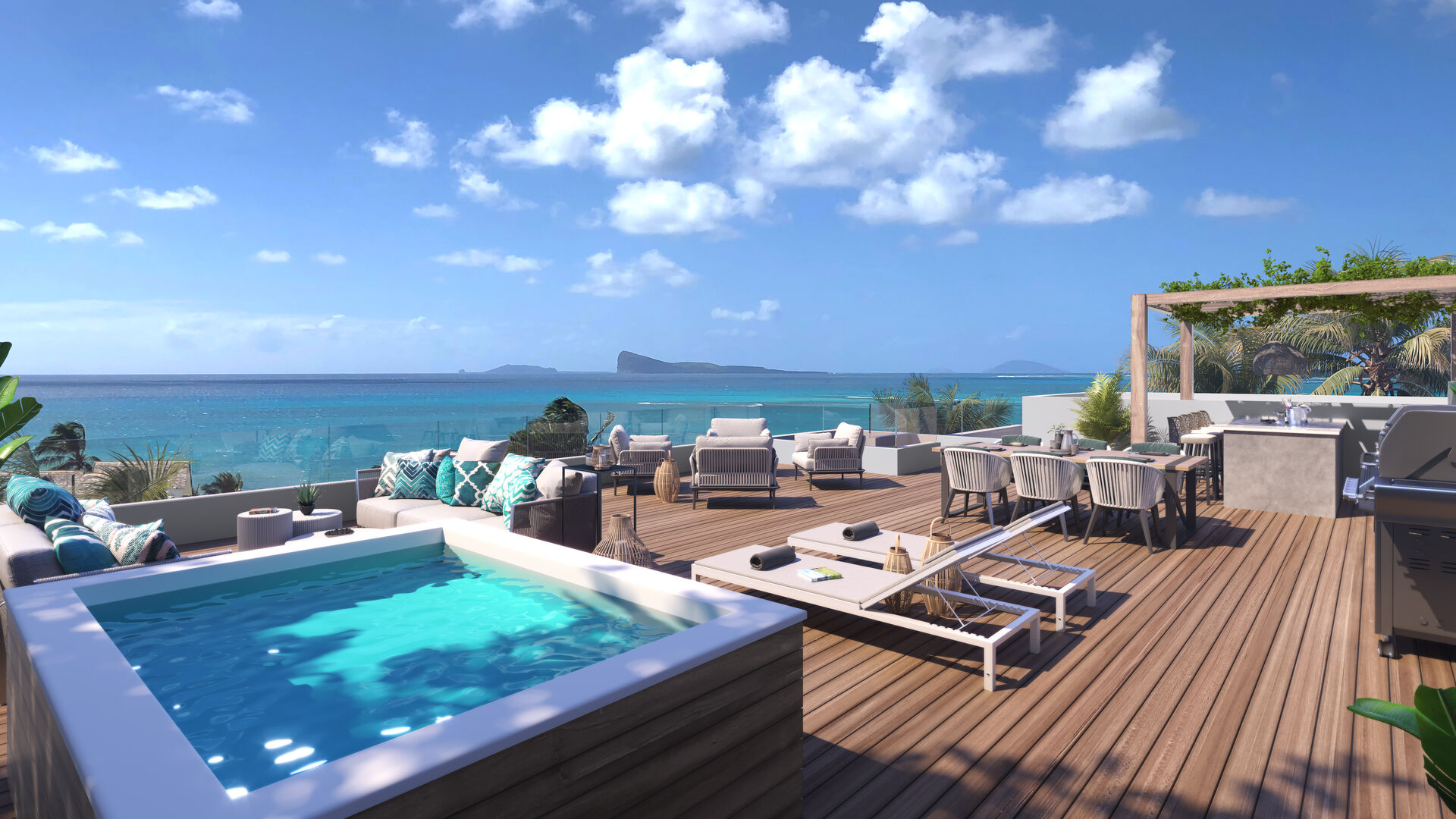 Penthouse 2 Chambre(s) en vente à Pointe aux Canonniers, nord, île Maurice – LexpressProperty.com | 296478 | Ref01