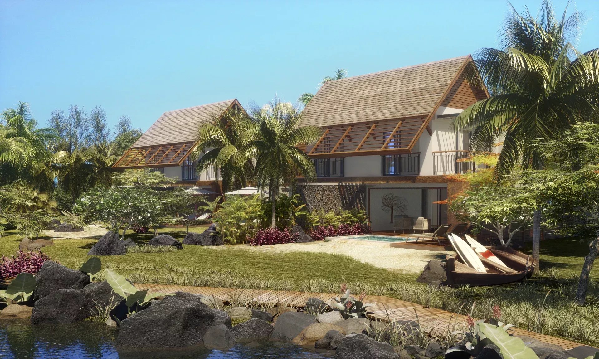 Townhouse / Duplex 5 Chambre(s) en vente à Pointe d'Esny, sud, île Maurice – LexpressProperty.com | 779403 | Ref01
