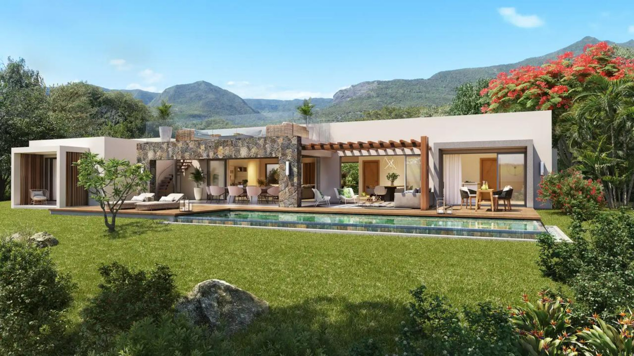 Maison / Villa 4 Chambre(s) en vente à Black River, ouest, île Maurice – LexpressProperty.com | 780750 | Ref01