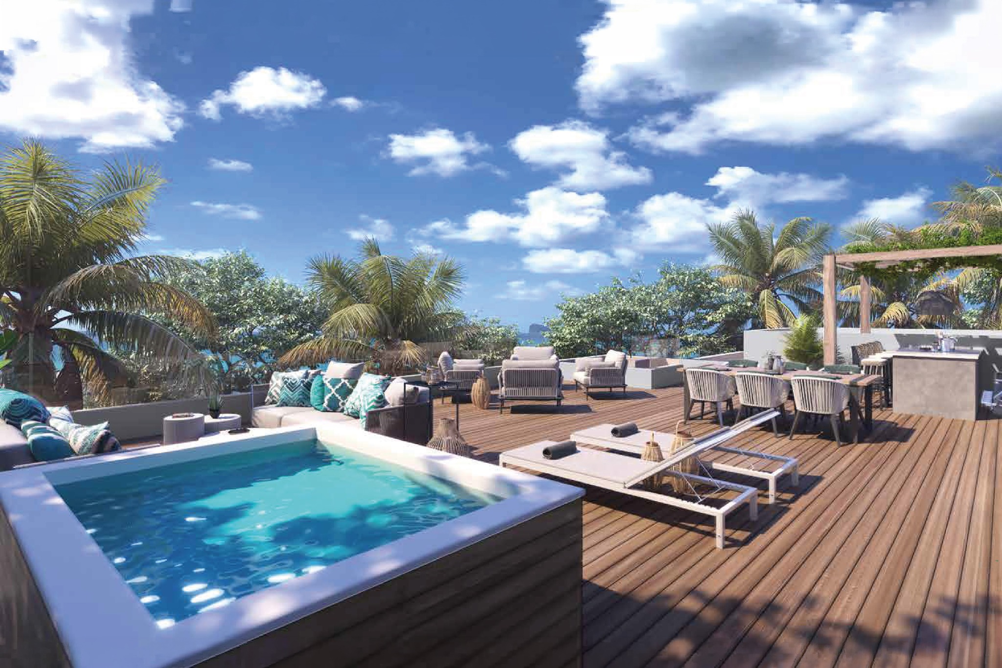 Penthouse 2 Chambre(s) en vente à Pointe aux Canonniers, nord, île Maurice – LexpressProperty.com | 786176 | Ref01