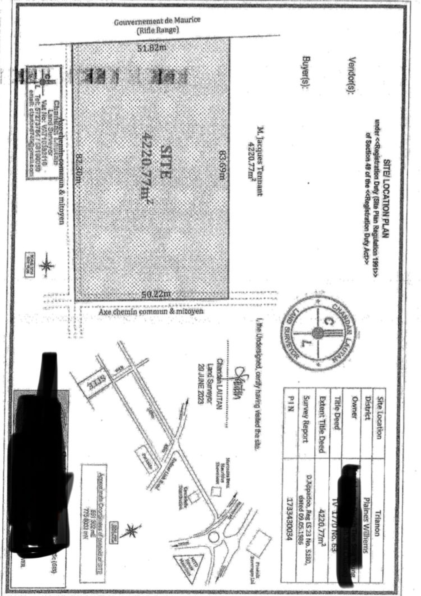 Residential land of 4150 m2 for sale in Sodnac, center, Mauritius – LexpressProperty.com | 794269 | Ref01
