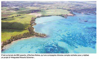 Une firme chinoise relance l’IRS de Roches-Noires
