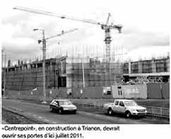 Le centre commercial Centrepoint à «53 % prêt»