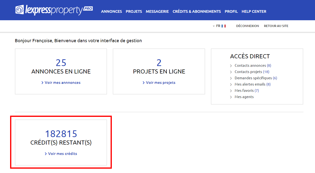 1. Acheter du crédit