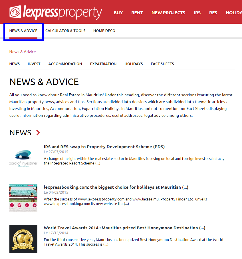 2. News and Advice